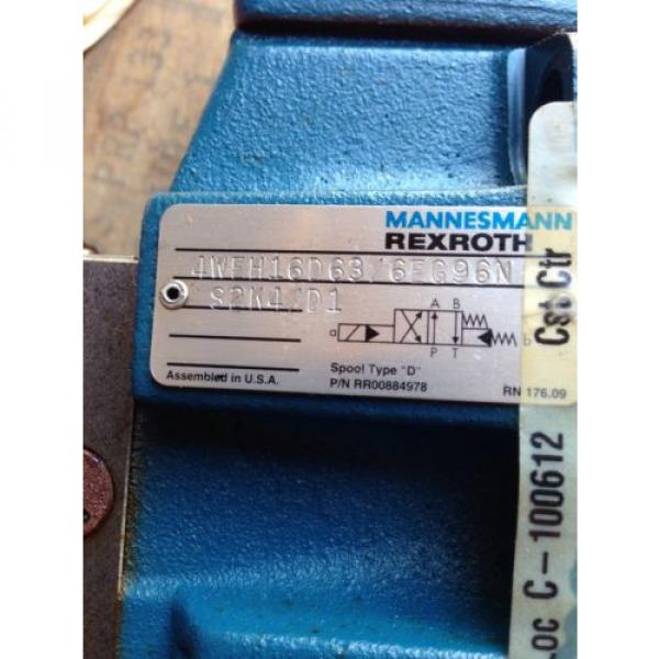 Origin MANNESMANN REXROTH 4WEH16D6X/6EG96NS2K4/D1 DIRECTIONAL VALVE 4WEH16D636EG96N #10 image