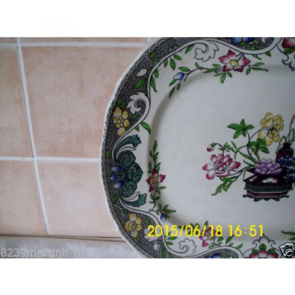 Minton M &amp; Co Linde Pattern Floral Large Meat Platter #1 #6 image