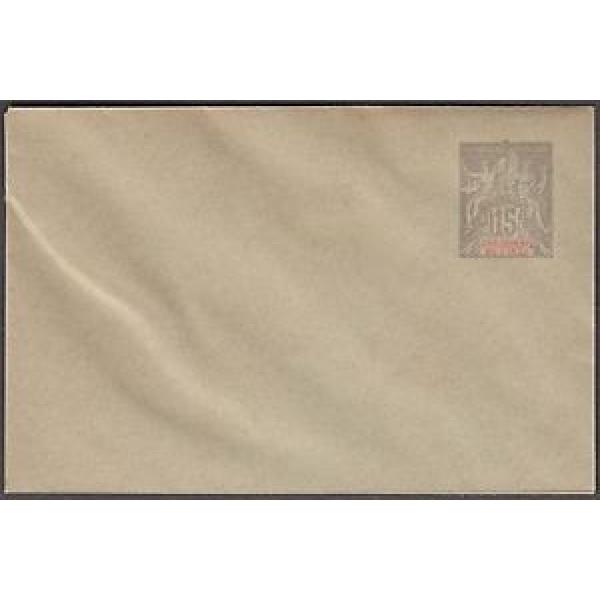 FRANCE ESTABLISMENT DE LINDE 15F UNUSED POSTAL STATIONERY ENVELOPE #1 image