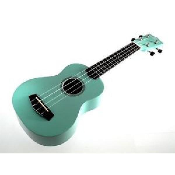 koki o Linde Soprano Ukulele with case, Light blue #1 image