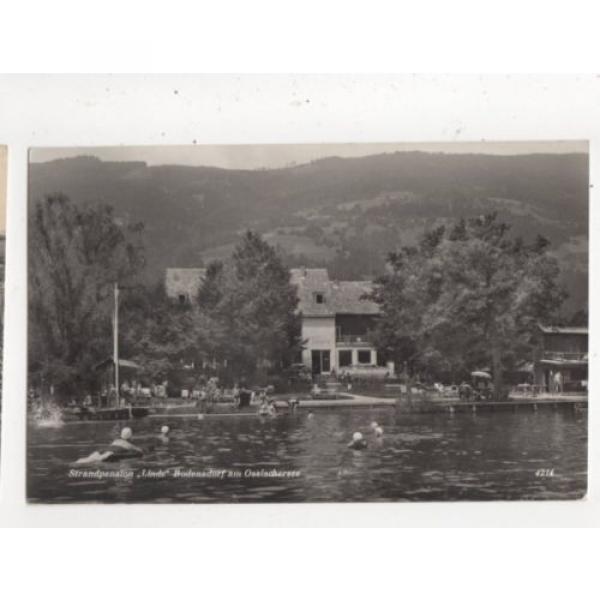 Strandpension Linde Bodensdorf Am Ossiachersee RP Postcard Austria 629a #1 image