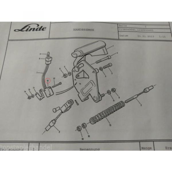 Mikroschalter Linde 7915497018 R14/16/16N/20/20N R20P, A10Z BR113,114,117,368 #3 image