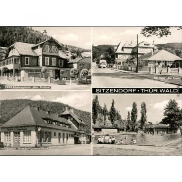 Sitzendorf FDGB-Erholungsheim, HO-Hotel zur Linde, Bahnhof, Freibad 1972 #1 image