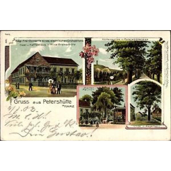 Litho Petershütte Osterode am Harz in Niedersachsen, Linde mit... - 1235704 #1 image