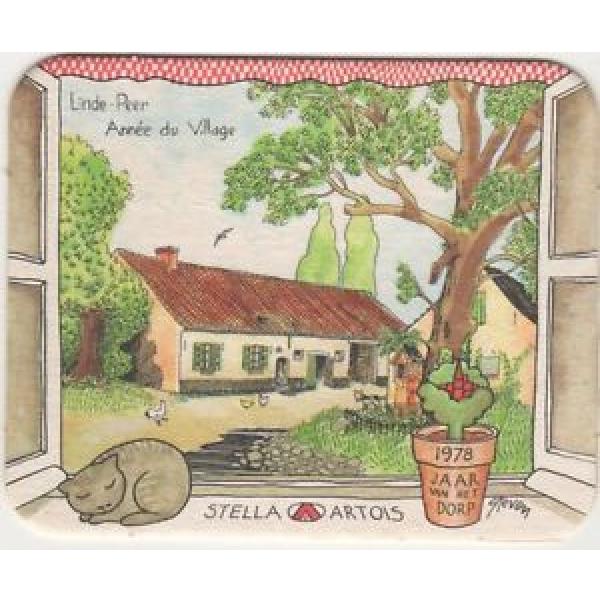 BELGIEN BIERDECKEL BRAUEREI STELLA ARTOIS 28 ANNÉE DU VILLAGE LINDE-PEER 1978 #1 image