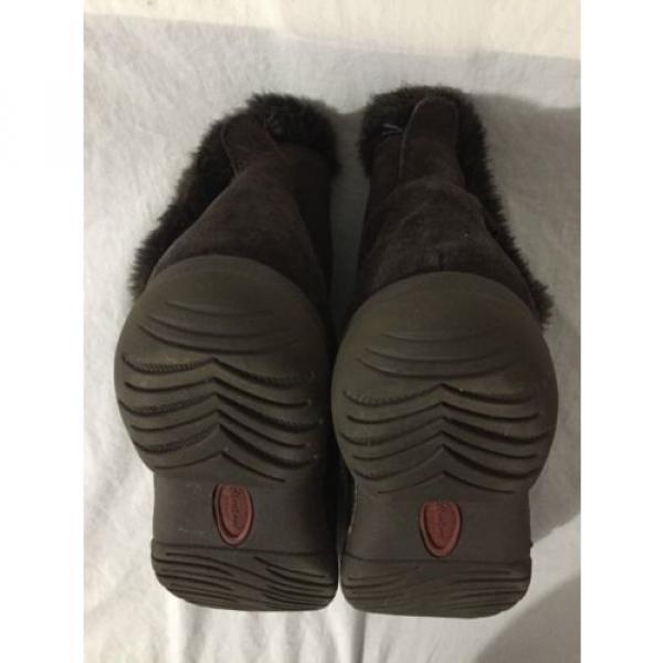 BearTraps &#039;Cammy&#039; Ankle Boots Brown Suede Faux Fur Linde Size 7.5M #11 image