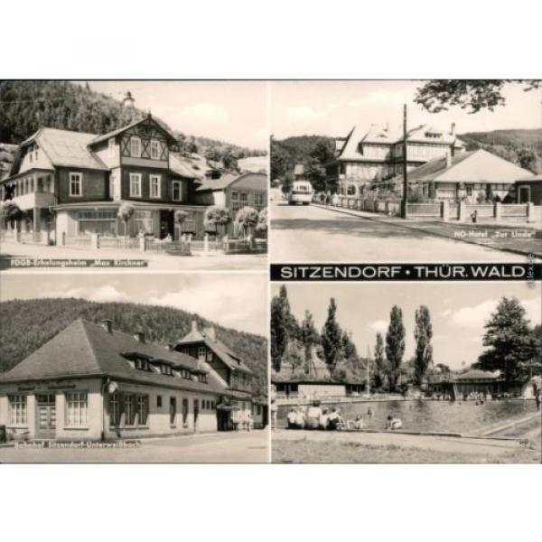 Sitzendorf FDGB-Erholungsheim Hotel Linde, Bahnhof, Schwimmbad 1972 #1 image