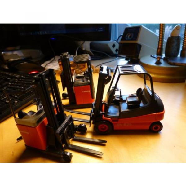 LOT OF FOUR,LINDE/SIKU,ELECTRO-STAPLER,GERMAN METAL TOY TRACTORS,ORIGINAL BOXES #4 image