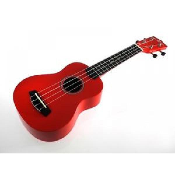 kokio Linde Soprano Ukulele con tasca, Rosso #1 image