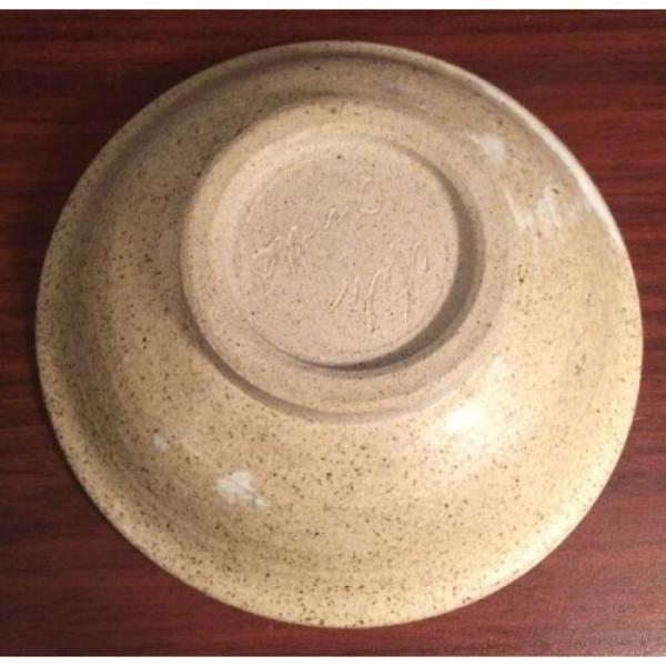 Hawkdancing Stoneware Salt Glazed Hand Thrown Bowl. Artist Signed by Nils Linde #4 image