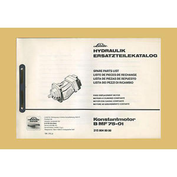 Linde Konstantmotor B MF 75 01  Ersatzteilliste  Claas  Ersatzteilkatalog #1 image