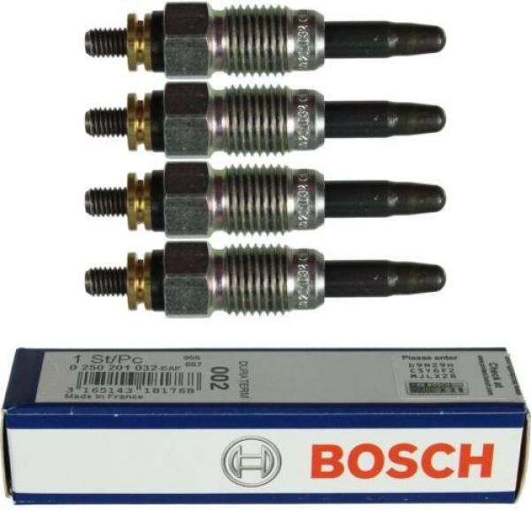 4X Original BOSCH Glühkerzen 0 250 201 032 Duraterm #1 image