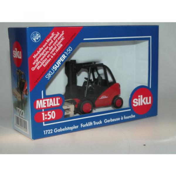 Siku 1722, Linde Gabelstapler H 30, rot, Siku Super 1:50 OVP #1 image