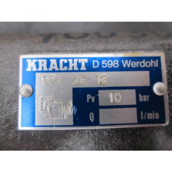 KRACHT SPV-25-12 VALVE PRESS LT SPV 25.12 TURB. OIL UNIT; D-598 WRDHOL; LINDE AG #3 image