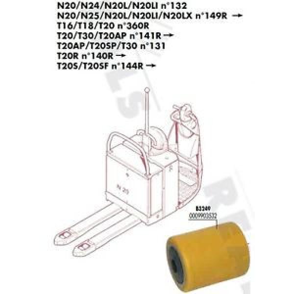 GALET 85 105 110 20 mm TRANSPALETTE FENWICK LINDE T20 T30 T20AP &gt;N°141R #1 image