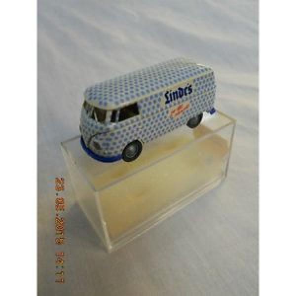 Brekina 37505 VW T1 Van White/Blue Linde&#039;s 1:87 HO Scale #1 image