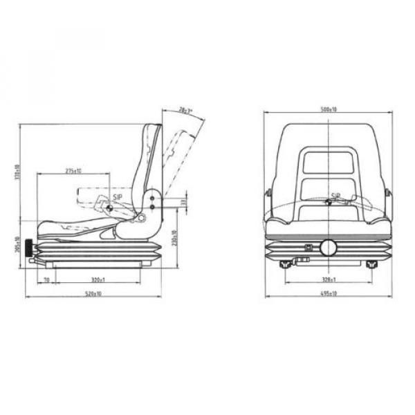 Asiento de montacarga para Linde Serie 350 352 335 324 H18 H35G E12 E14 E15 E16 #2 image