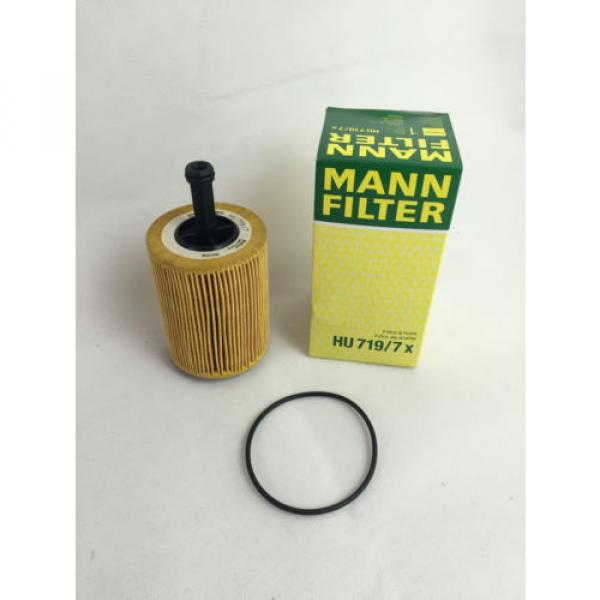 2 x MANN-FILTER MANN ÖLFILTER HU719/7X MADE IN GERMANY AUDI VW SKODA OILFILTER #1 image