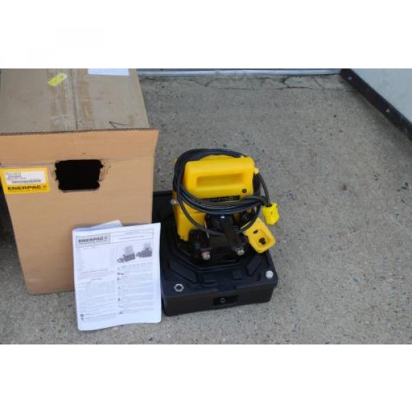 ENERPAC PUJ-1401E HYDRAULIC PUMP 4 WAY VALVE  new 230 volt #7 image