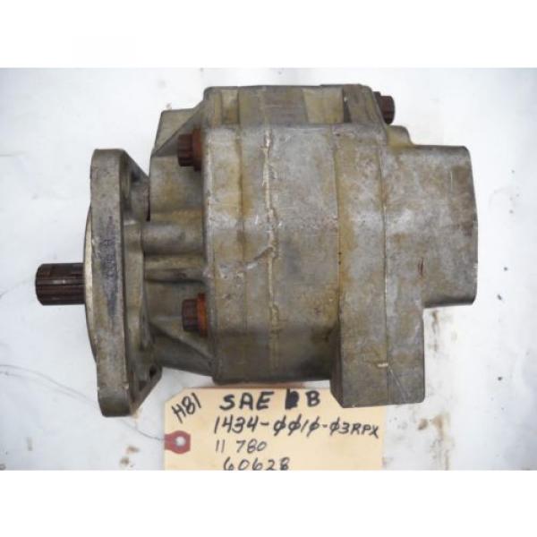 SATOH MITSUBISHI BOLEN SEIKI 1434 HYDRAULIC PUMP SAE B 1434-0010 03RPX #1 image