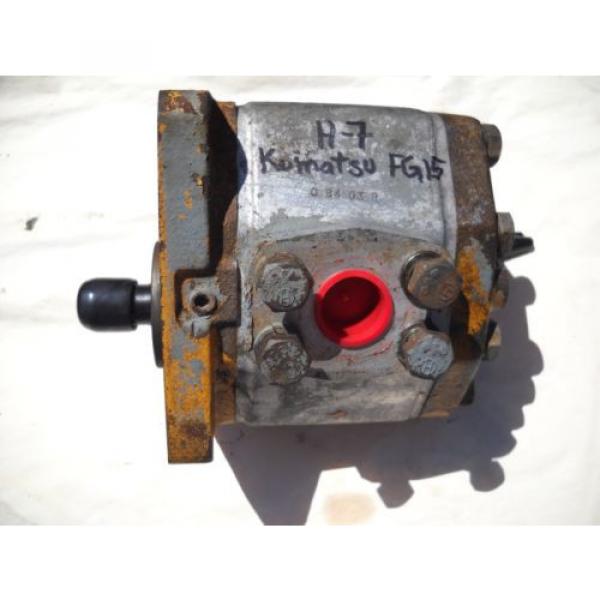 FIAT ALLIS KOMATSU HYDRAULIC PUMP C 84 03 R SPLINED  WITH PLATE #4 image