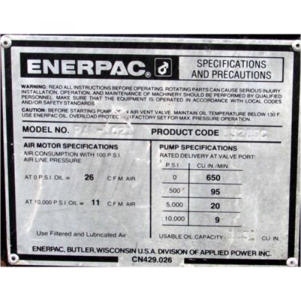 ENERPAC PAM-1021 AIR HYDRAULIC PUMP #4 image