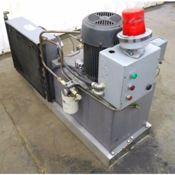 HALDEX HYDRAULIC PUMP W/ 5HP DAYTON MODEL 667420 MOTOR, AND 4F357 HEAT EXCHANGER #4 image