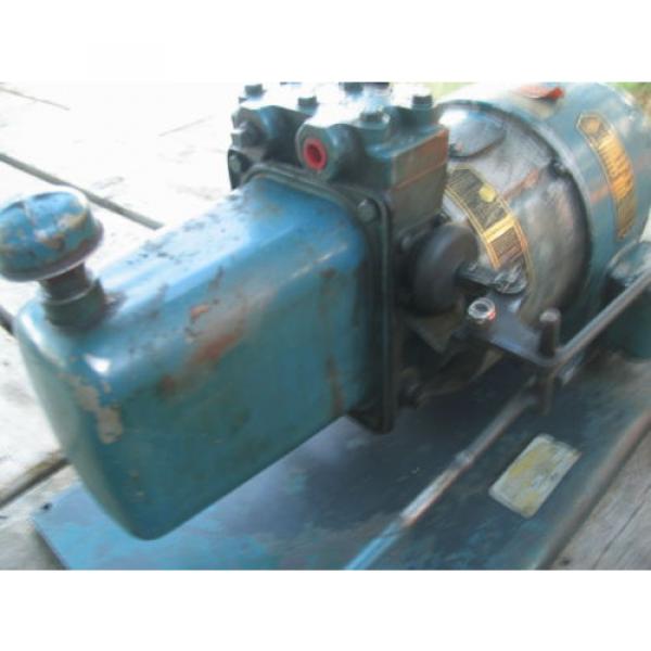 3HP WHITNEY Hydraulic Pump 3ph/220/480 w/Tank,Valves,Dualfoot control #8 image