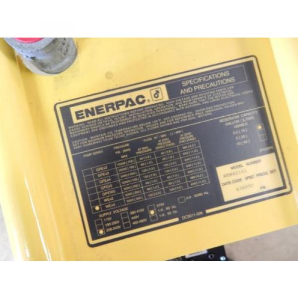 ENERPAC WE SERIES HYDRAULIC PUMP WEx4 5000PSI SINGLE ACTING MANUAL 3/2 VALVE NEW #5 image