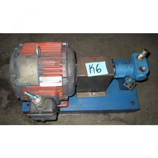 MAGNETEK LOUIS ALLIS HYDRAULIC PUMP W/ PACEMAKER MOTOR .50HP 208V 865 RPM (68) #3 image