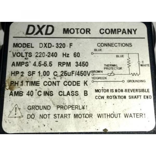 DXD Motor Company 320-F 4.5/5.5A 220/240V , Pump #6 image