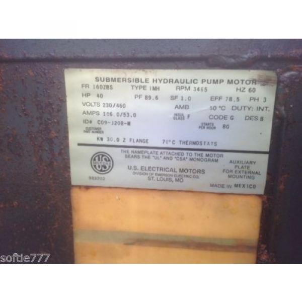 US Motors 40 HP Submersible Hydraulic Pump #2 image