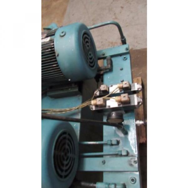 HYDRAULIC POWER UNIT * 2 MARATHON 3PH-5HP / 3PH-3HP MOTORS #6 image