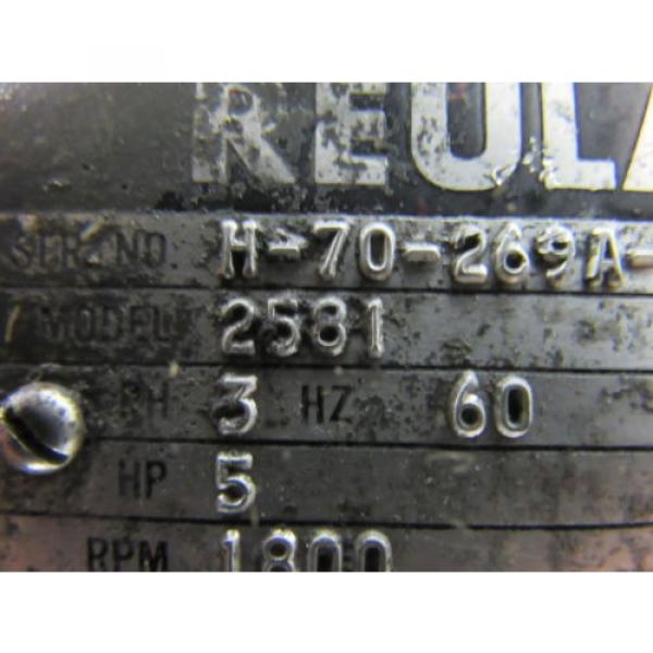 REULAND/VICKERS 2581/ v-235-6-1C-S63-10 5Hp 220/440V 1800Rpm Motor W/Vane Pump #10 image