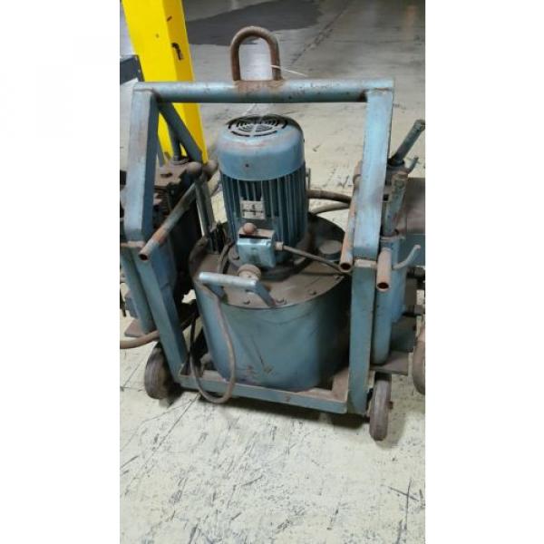 Hagglunds Portable Hydraulic Unit with 2 Hydraulic Rams #2 image