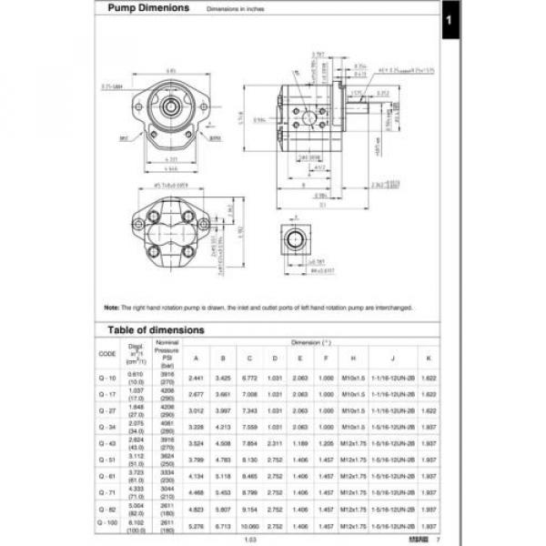 HYDRAULIC GEAR MOTOR Pump ARGO-HYTOS ARGO HYTOS GP1-Q82RK7FOB 1709000 #8 image