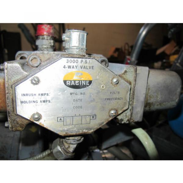 RACINE PFGA1A011FR PUMP, 7.5 HP BROOK INDUCTION MOTOR, RACINE 4 WAY VALVE, TANK #2 image