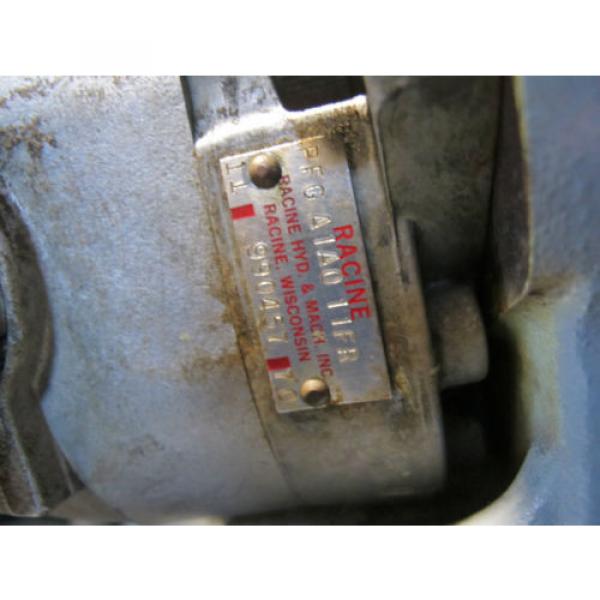 RACINE PFGA1A011FR PUMP, 7.5 HP BROOK INDUCTION MOTOR, RACINE 4 WAY VALVE, TANK #8 image