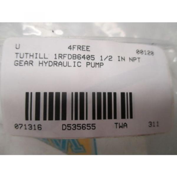 NEW TUTHILL 1RFDB6405 1/2 IN NPT GEAR HYDRAULIC PUMP D535655 #6 image