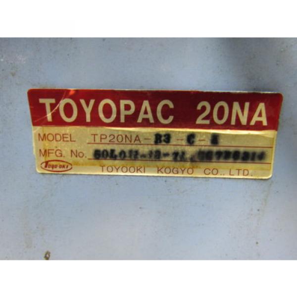 Toyopac TP20NA-B3-C-E Hydraulic Power Unit 1.5Kw 200/220V 3ph 4 Gallon Tank #8 image