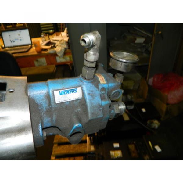 10 HP AC Motor w/ Vickers Hydraulic Pump, VQ10-A2R-SE15-20-C21-12, Used #2 image