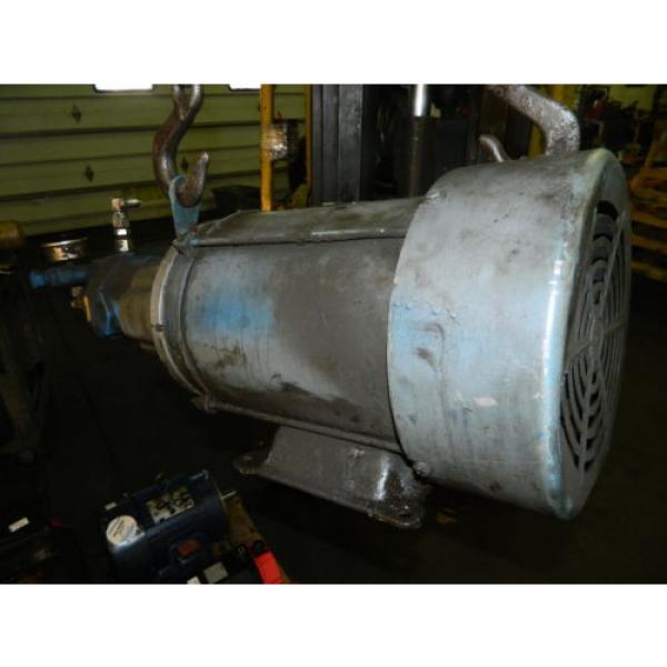 10 HP AC Motor w/ Vickers Hydraulic Pump, VQ10-A2R-SE15-20-C21-12, Used #8 image