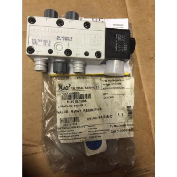 REXROTH 5727490220 5 Way Valve Pneumatik 24V DC #1 image