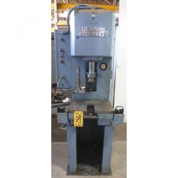 6 TON DENISON MULTIPRESS GAP FRAME HYDRAULIC PRESS 29823 #3 image