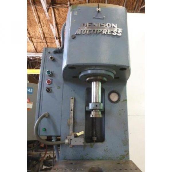 6 TON DENISON MULTIPRESS GAP FRAME HYDRAULIC PRESS 29823 #5 image