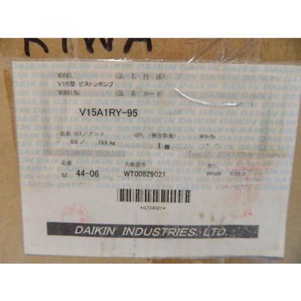 Origin DAIKIN V-SERIES HYDRAULIC PISTON PUMP V15A1RY-95 NIB #8 image