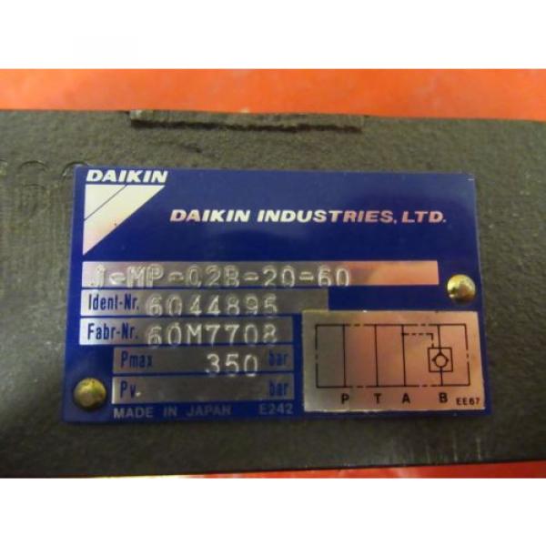 DAIKIN HYDRAULIC VALVE J-MP-02B-20-60 JMP02B2060 6044895 350 BAR MAX Origin #2 image