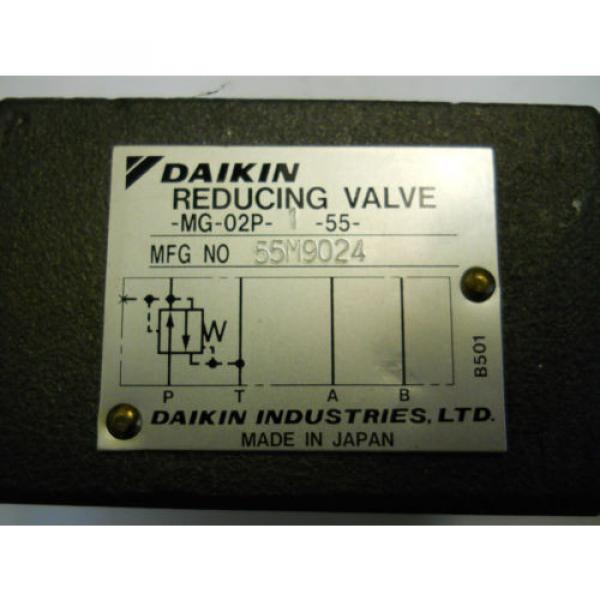 DAIKIN MG-02P-1-55 HYDRAULIC REDUCING VALVE P/N 55M9024  Origin CONDITION NO BOX #2 image