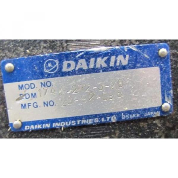 DAIKIN 174A-2P2-3-20 HYDRAULIC PUMP W/ KS0-G02-2BA-10-N amp; KS0-G02-2CA-10-N VALVE #3 image