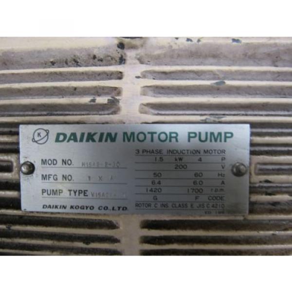 HYDRAULIC POWER UNIT W/ DAIKIN MOTOR PUMP V15A2F-J, PISTON PUMP V15 A2R-40 QE #2 image